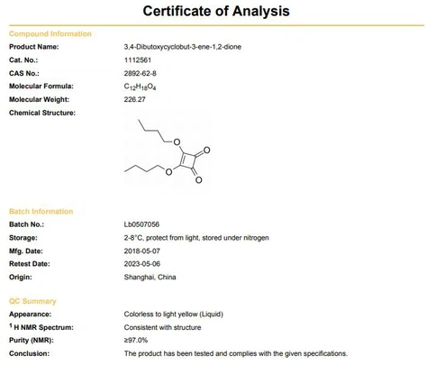 2892-62-8 COA 2892-62-8 COA